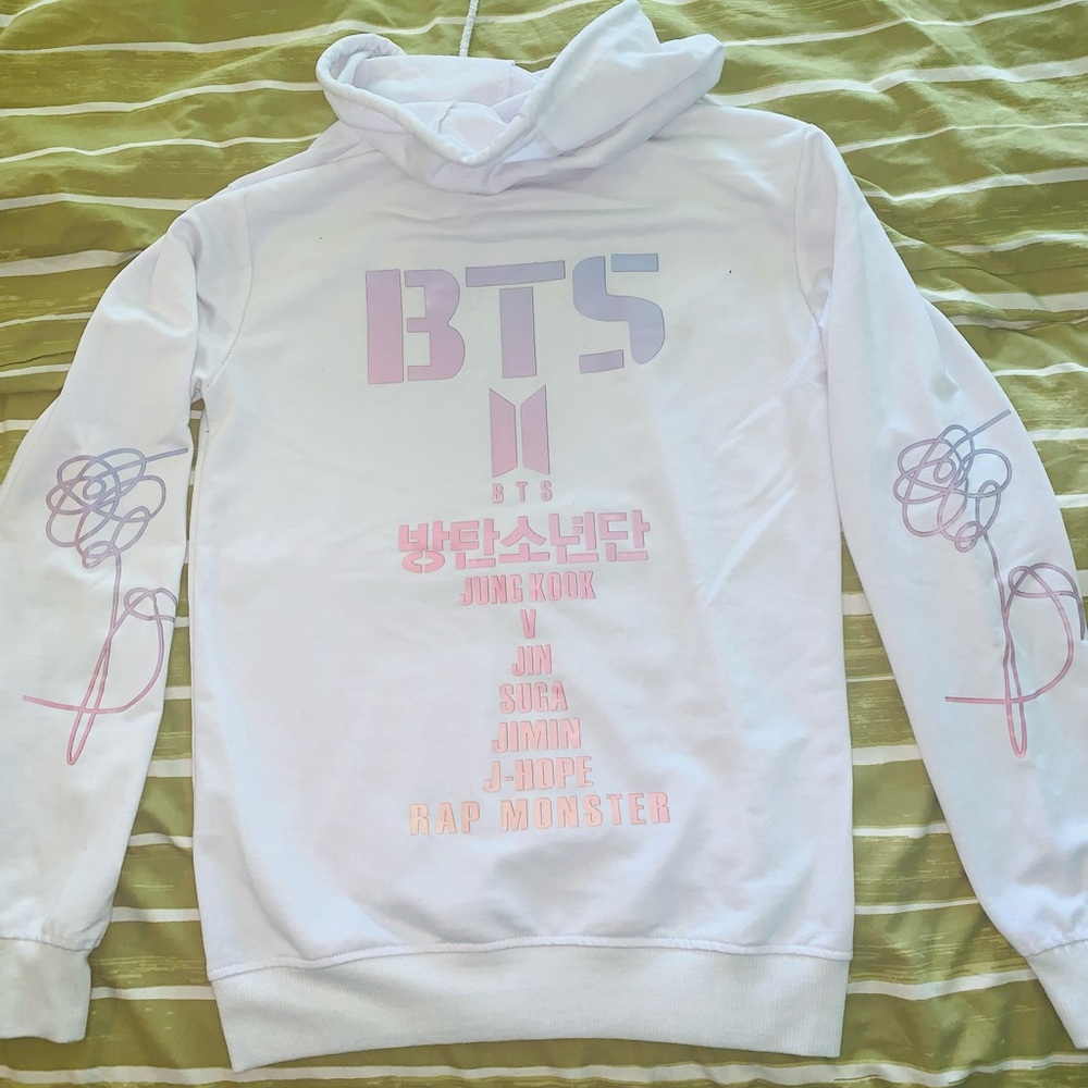 BTS Hoodie White Boys